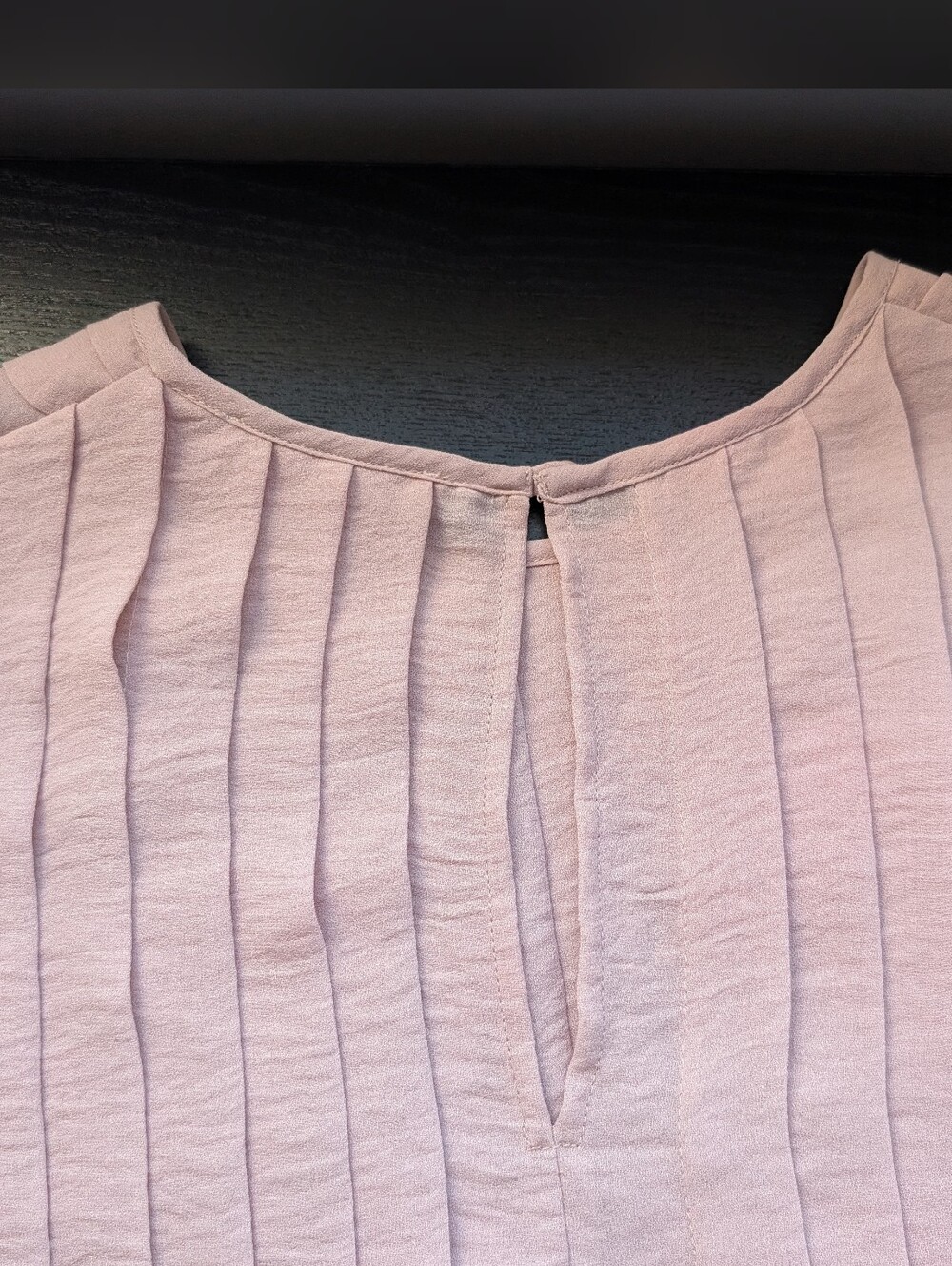 Oak + Fort White Ruffled Blouse in Blush - Picture 4 of 7
